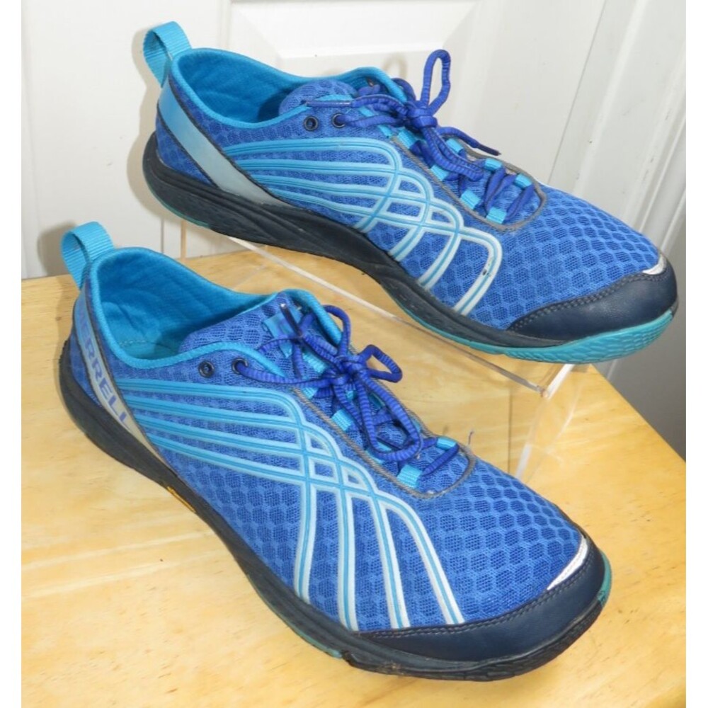 Merrell Road Glove Dash 2 Shoes Women 11 Dazzling Blue Running Vibram Minimalist